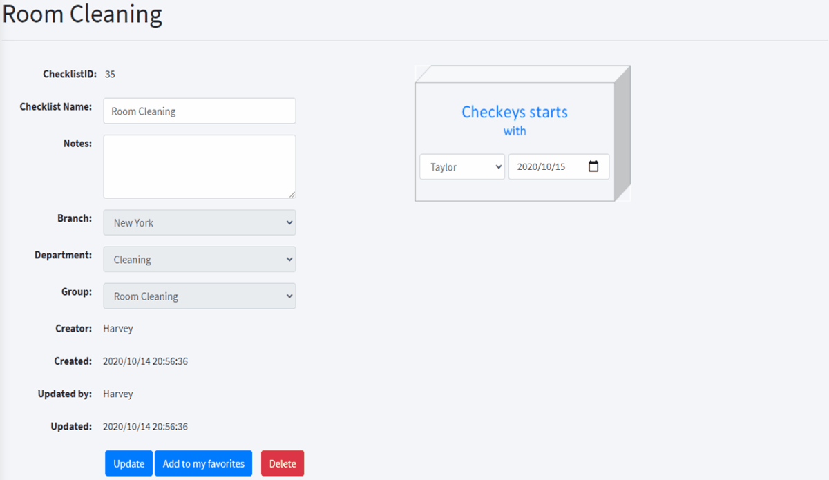 チェッキーズを開始